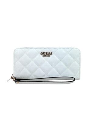 Guess Damen Geldbörse L Laurel - Weiß