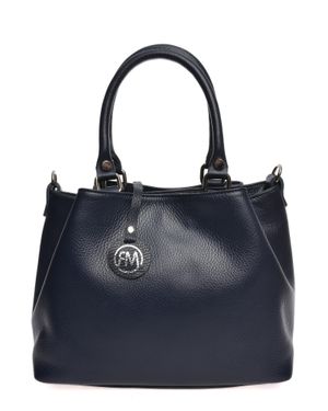 Roberta M Rindsledertasche - Blau