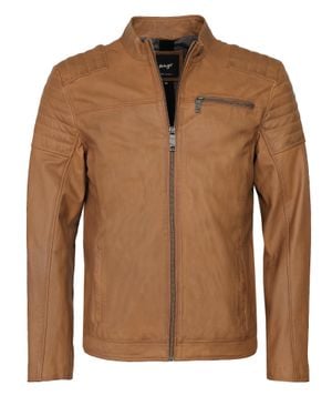 Maze Lederjacke Rocha - Braun