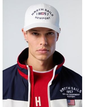 North Sails Basecap Flexfit Mit Stickerei - Weiß