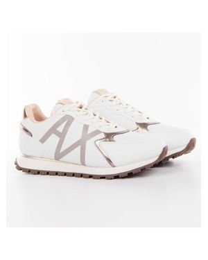 ARMANI EXCHANGE Damen Sneaker Eagle Ax - Weiß