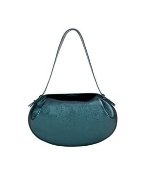 Usha Handtasche Damen Laminatmoos - Blau