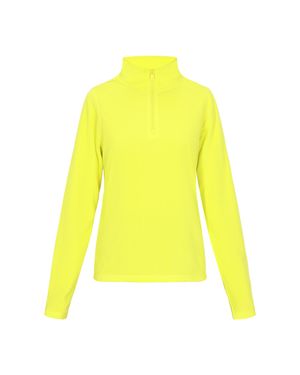 myMo Fleecepullover Damen Limette - Gelb