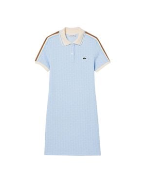Lacoste T-Shirt-Kleid Für Damen, Schmal Bedruckt) - Blau