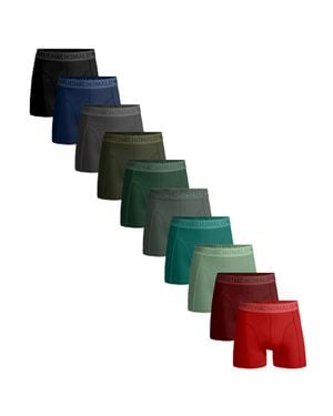 MUCHACHOMALO Herren Boxershorts – 10 Stück – Herren Unterhosen - Grün