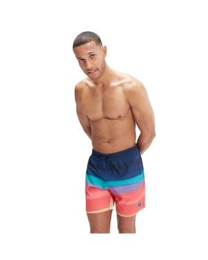 Speedo Badeshorts Für Herren (Koralle Farbverlauf) - Blau