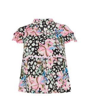 FELIPA Bluse Frauen Mehrfarbig - Weiß