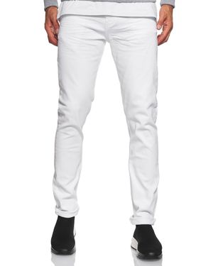 Rusty Neal Jeans Hose "Melvin" Slim Fit Cotton-Stretch - Weiß