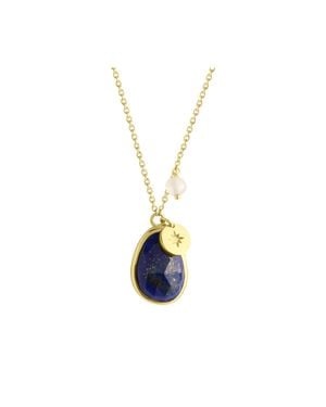 Jamelli Anhänger Mit Kette 925/- Sterling Silber - Blau