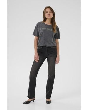 Kaffe Jeans Kamaris Regular Fit Dark - Schwarz