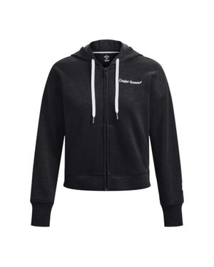 Under Armour "Essential" Hoodie Mit Durchgehendem Reißverschluss Für Damen - Blau