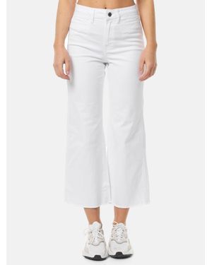 Tazzio Damen Flared Jeans - Weiß