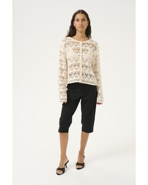 Karen By Simonsen Strickjacke Classic Fit - Natur