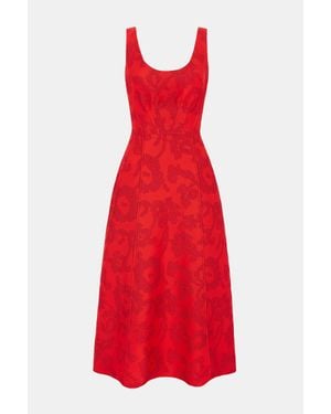 Emilia Wickstead Labrina Dress - Red