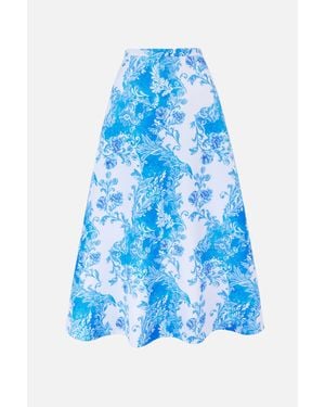 Emilia Wickstead Hallie Skirt - Blue