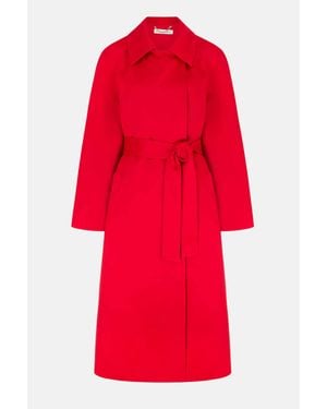 Emilia Wickstead Hasina Coat - Red
