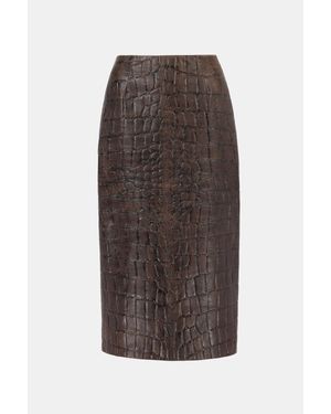 Emilia Wickstead Loretta Skirt - Brown