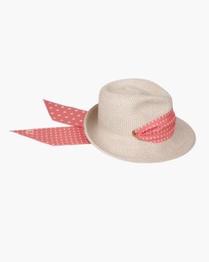 Eric Javits Twilly Billy Classic Fedora Sun Hat - Pink
