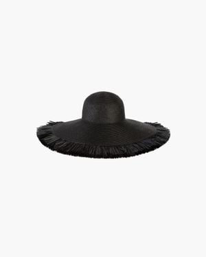 Eric Javits Floppy With Fringe Sun Hat For - Black
