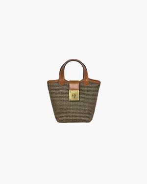 Eric Javits Mini Myka Straw Bag For - White