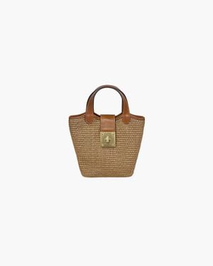 Eric Javits Mini Myka Straw Bag - White