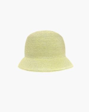 Eric Javits Cloche Hat, Color, Upf 50+ Protection, Packable Straw - Yellow