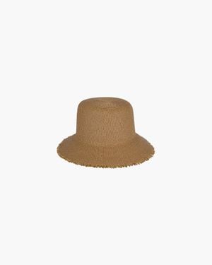 Eric Javits Squishee Bucket Straw Hat, Limited Edition, Color, Size - White