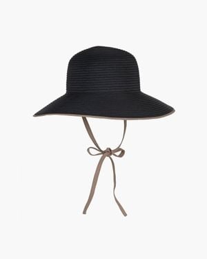 Eric Javits Ribbon Skimmer Sun Hat For - Black