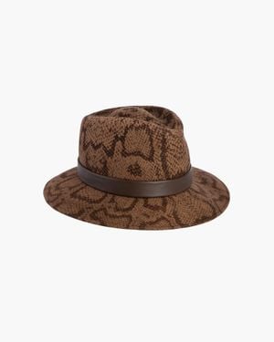 Eric Javits Ms Cool Wool Felt Fedora Hat For - Brown