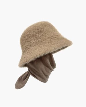 Eric Javits Fuzzy Nylon Bucket Hat With Fit And Upf 50+ Sun Protection, Color - Natural
