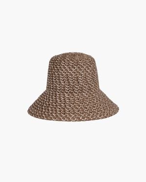 Eric Javits Open Weave Squishee Bucket Hat - Brown
