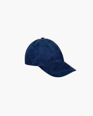 Eric Javits Suede Fenway Baseball Cap - Blue