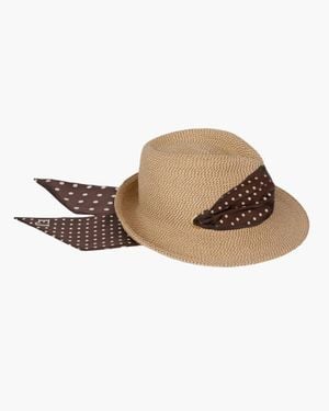 Eric Javits Twilly Billy Classic Fedora Sun Hat, Upf 50+ Blocks 98% Uva/Uvb Rays - Brown