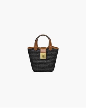 Eric Javits Mini Myka Straw Bag - Black