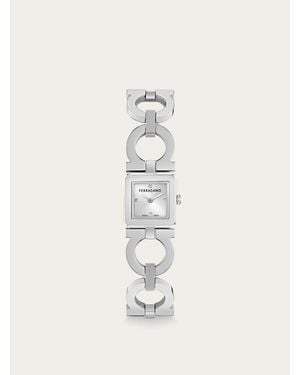 Ferragamo Double Gancini Watch - White