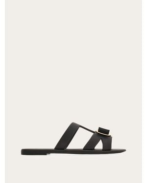 Ferragamo New Vara Plate Strappy Slide .5 - Multicolour