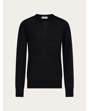 Ferragamo Crew Neck Pullover - Blue