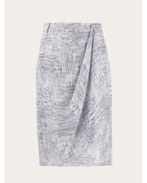 Ferragamo Wrap Skirt - Grey