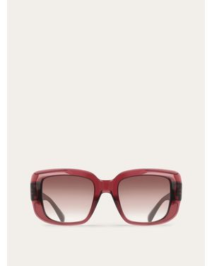 Ferragamo Rectangular Frame Sunglasses - Pink