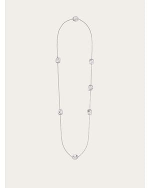 Ferragamo Vara Long Necklace - Natural
