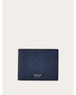 Ferragamo Monogram Wallet - Blue