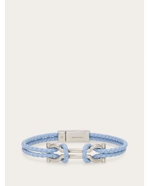 Ferragamo Double Gancini Bracelet (18Cm) - Blue