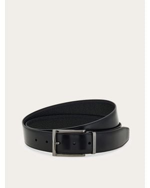 Ferragamo Reversible And Adjustable Belt - Black