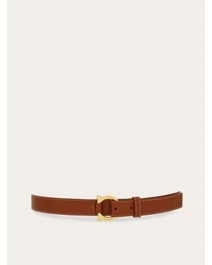 Ferragamo Gancini Belt - White