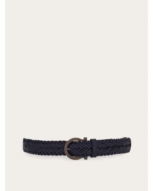 Ferragamo Sized Gancini Belt - White