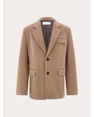 Ferragamo Jersey Interlock Blazer - Natural