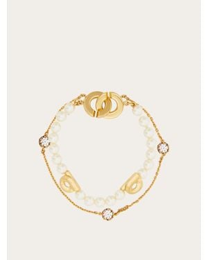 Ferragamo Femmes Bracelet Double Fil Or - Métallisé