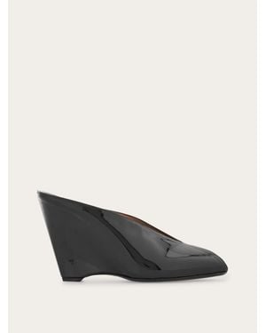 Ferragamo Peep Toe Mule - Multicolour