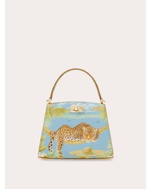 Ferragamo New Studio Box Bag (Xs) - Blue