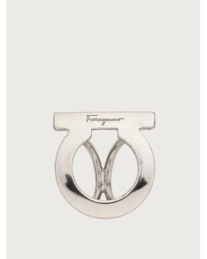 Ferragamo Anello ferma foulard - Metallizzato